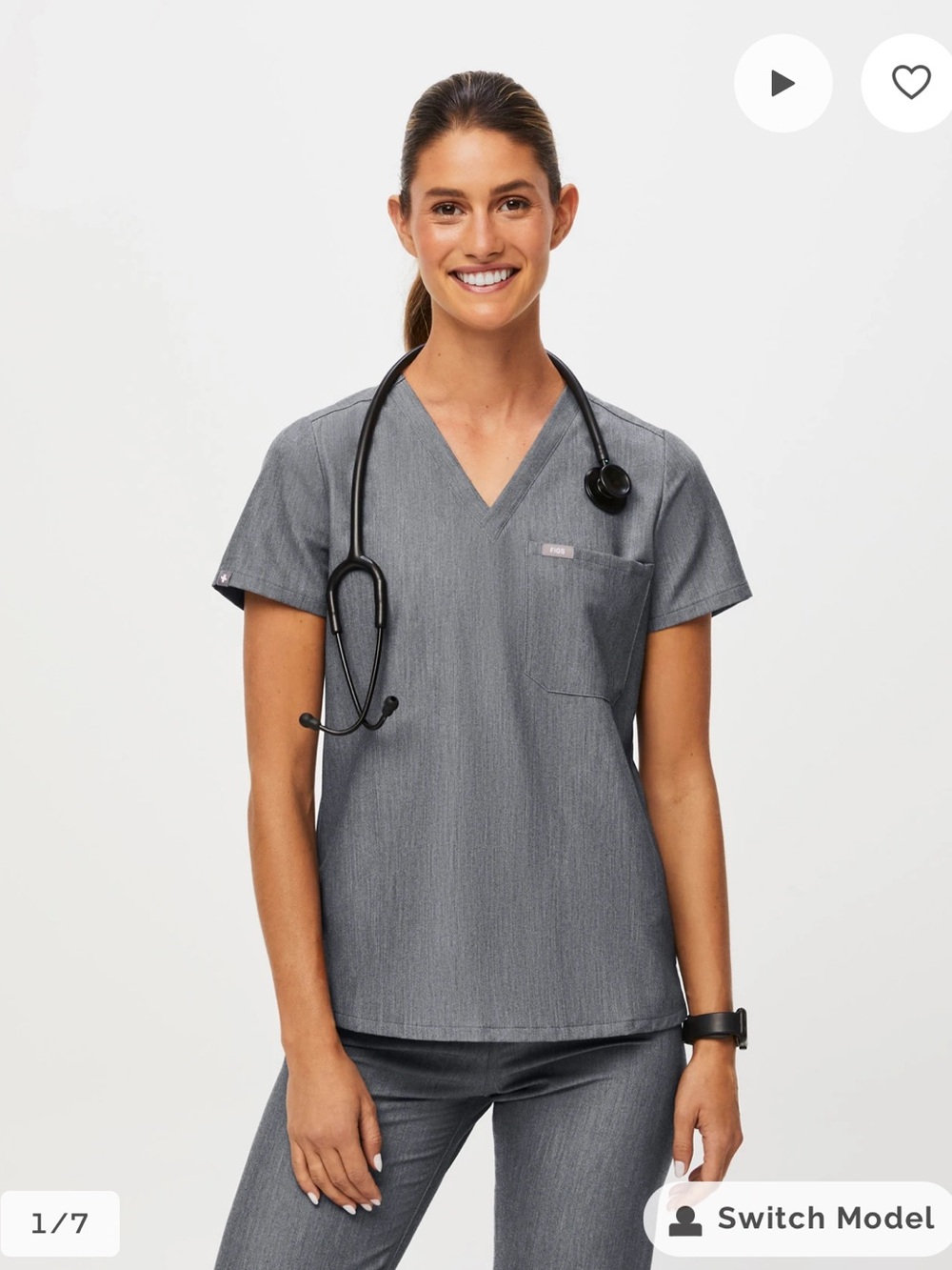 Figs Catalina Scrub Top XS and Zamora Joggers S